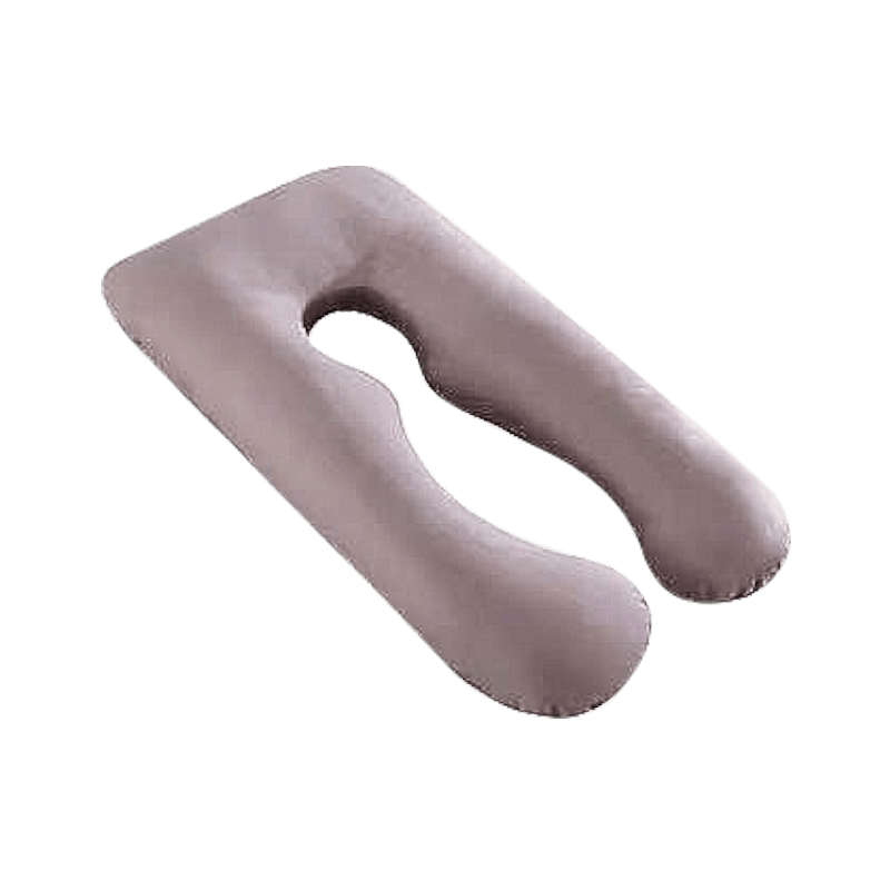 Oreiller de maternité transfrontalier, oreiller de grossesse en forme de U détachable et lavable