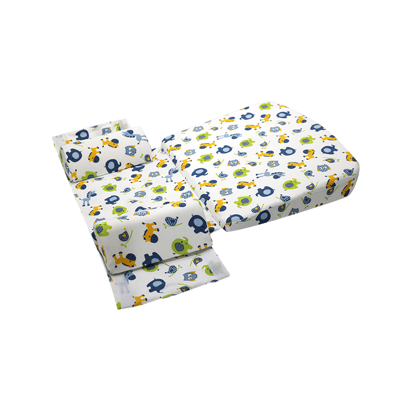 Oreiller combiné pour bébé en mousse à mémoire de forme anti-chute
