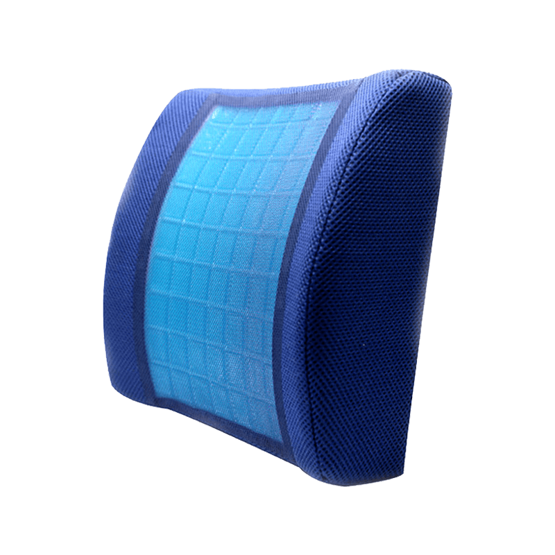 Vente directe d'usine Gel de refroidissement ergonomique mousse à mémoire de forme chaise de bureau siège soutien lombaire coussin arrière pour voiture Chine été tricoté