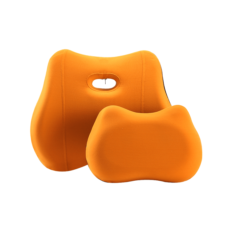 Appui-tête et coussin lombaire confortables en mousse à mémoire de forme, nouveau design, usine chinoise