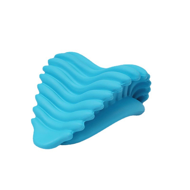 Oreiller de traction du cou en mousse PU populaire, soulagement de la douleur, oreiller de massage cervical, auto-peau, oreiller correcteur de sac riche