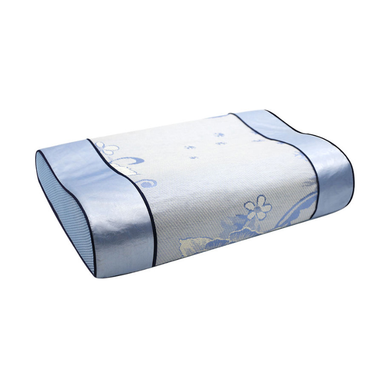 Amazon offre spéciale Chinoiserie glace taie d'oreiller en soie couverture ergonomique réglable décoratif en mousse à mémoire de forme oreiller cervical pour dormir