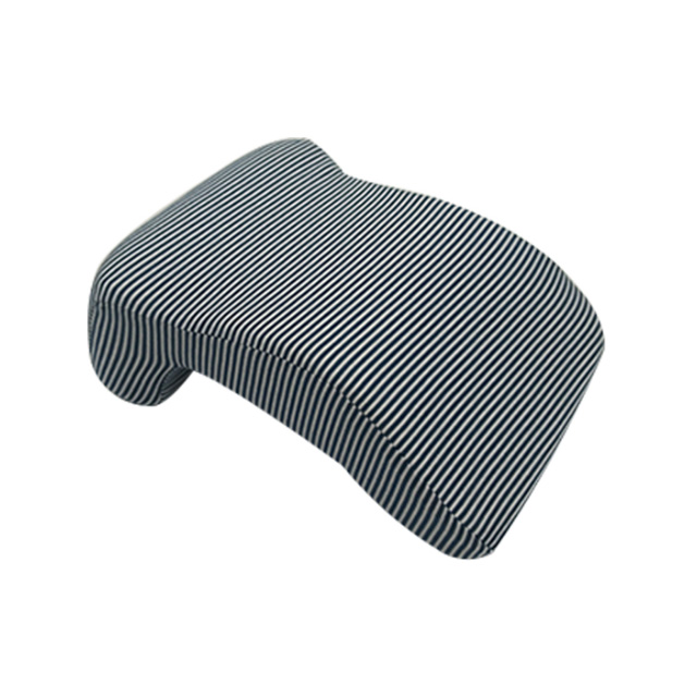 Voiture, bureau, école, maison, chaise, bureau, table, canapé utilisé oreiller de sieste en mousse à mémoire de forme à rayures été adultes Support de tête tricoté rectangulaire