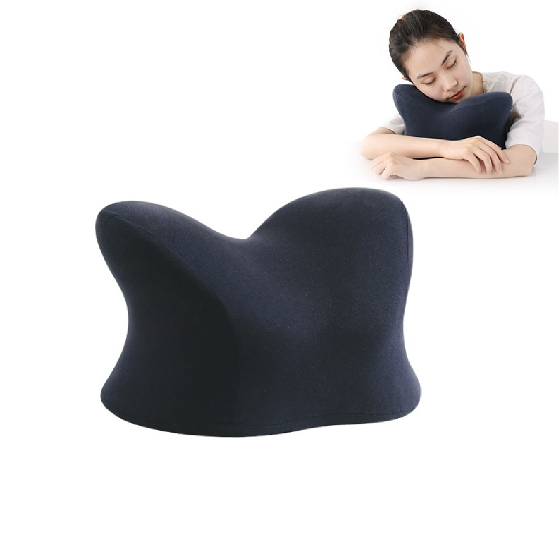 Oreiller de sieste en mousse à mémoire de forme à rebond lent, oreiller de sieste pour étudiant