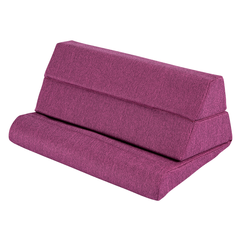 Oreiller multifonction pliable en mousse à mémoire de forme 3 en 1, support de tablette Ipad, avec rangement Cubby