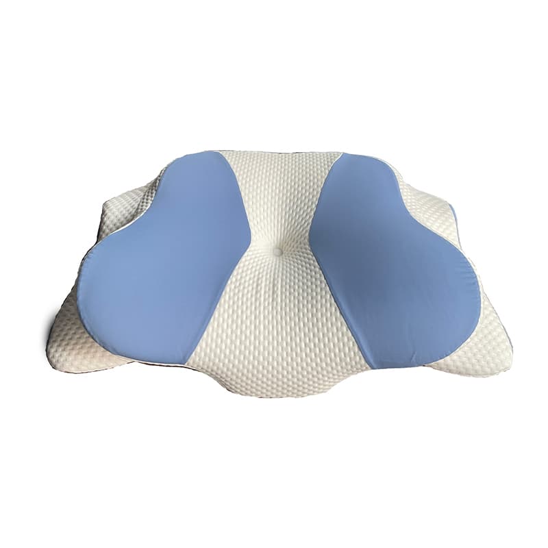 Oreiller de traction d'aide au sommeil de soutien cervical en forme de papillon, noyau d'oreiller de couchage latéral multifonctionnel ergonomique en mousse à mémoire de forme